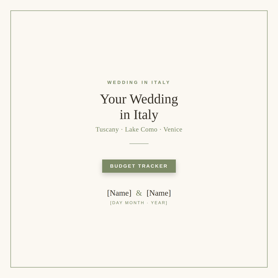 Wedding Budget Tracker — Digital Wedding Budget Planner | PDF + Canva Template + Google Sheets